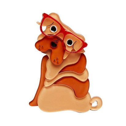 Erstwilder Shi-Ping the Shar Pei Dog Brooch BH6583-9000