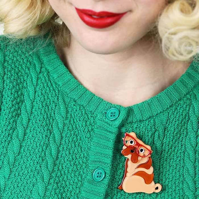 Erstwilder Shi-Ping the Shar Pei Dog Brooch BH6583-9000