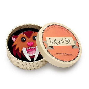 Erstwilder Smilodon Smiles Sabre Tooth Tiger Brooch BH6223-9020