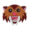 Smilodon Smiles Sabre Tooth Tiger Brooch