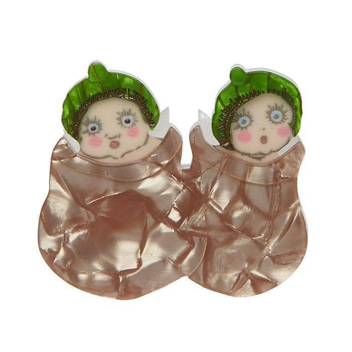 Erstwilder Snugglepot & Cuddlepie Brooch BH6288-9040