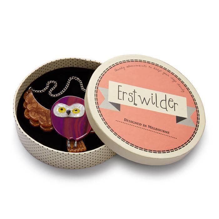 Erstwilder Spark the Owl Necklace N6557-0180