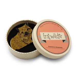 Erstwilder Wary Warri Wombat Brooch BH5300-9000