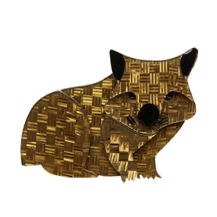 Erstwilder Wary Warri Wombat Brooch BH5300-9000