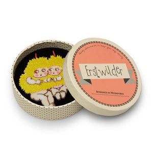 Erstwilder Wattle Babies Brooch BH6290-6081