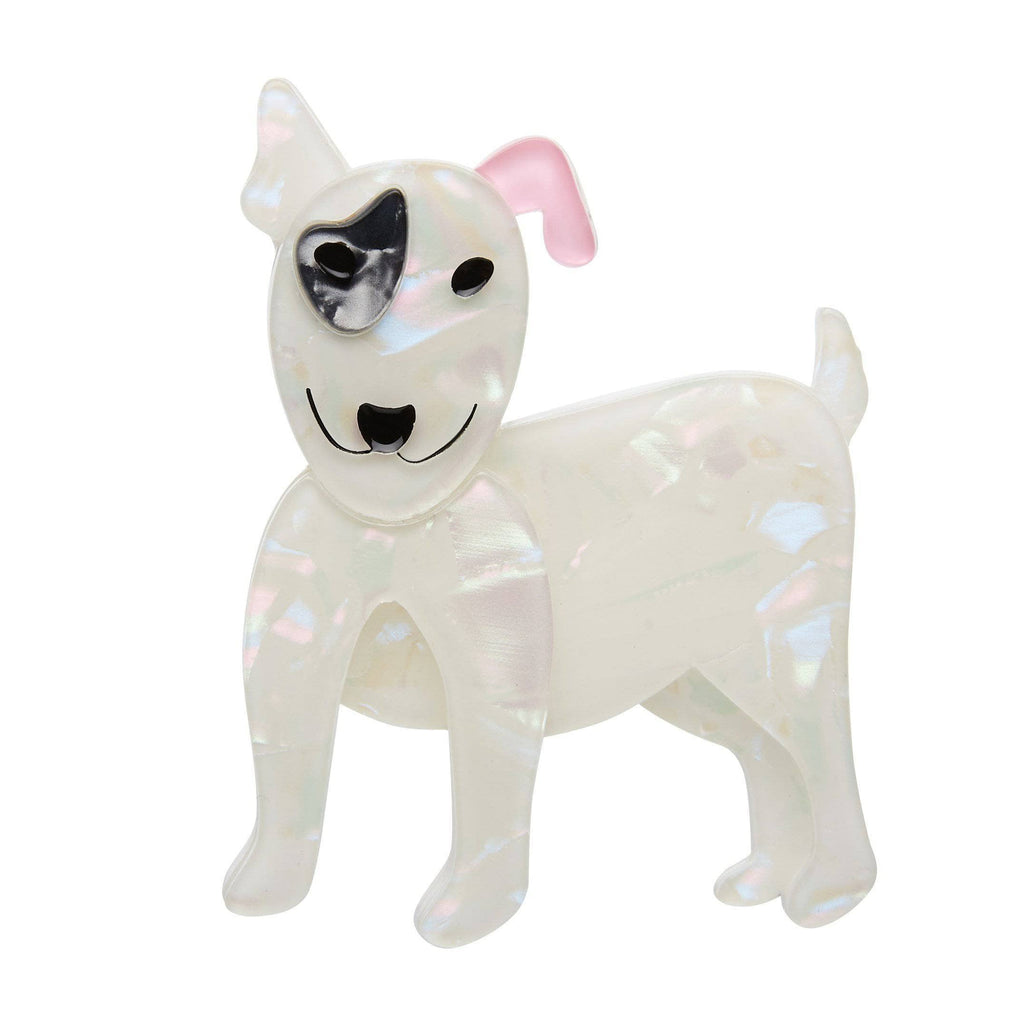 Erstwilder Willie the White Dog Brooch BH6584-8000
