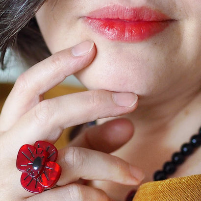 Erstwilder Remembrance Poppy Ring