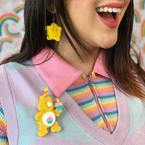 Erstwilder Care Bears Birthday Bear's Cake Brooch AA1BH15