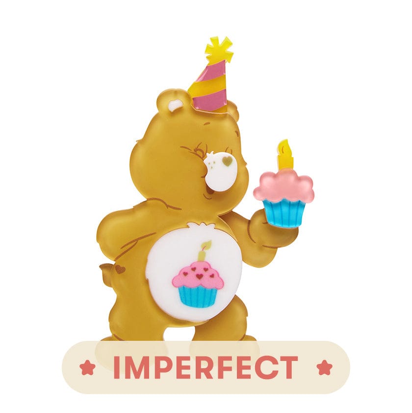 Erstwilder Care Bears Birthday Bear's Cake Brooch (IMPERFECT) IP-AA1BH15