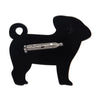 Pebbles the Progressive Pug Brooch  -  Erstwilder  -  Quirky Resin and Enamel Accessories
