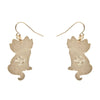 Elissa the Rainbow Cat Enamel Drop Earrings  -  Erstwilder  -  Quirky Resin and Enamel Accessories