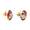 Carmel's Colourful Chameleon Enamel Stud Earrings