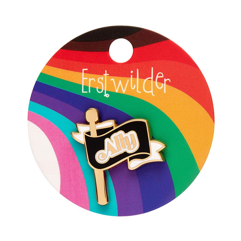 Ally Enamel Pin  -  Erstwilder  -  Quirky Resin and Enamel Accessories
