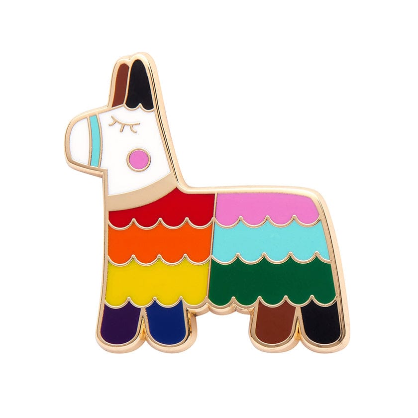 Viva Pride Pinata Enamel Pin  -  Erstwilder  -  Quirky Resin and Enamel Accessories