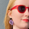 Remembrance Poppy Drop Earrings