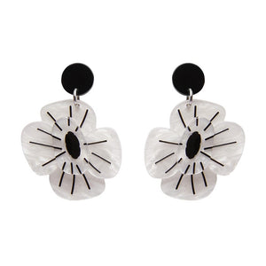 Erstwilder Remembrance Poppy Drop Earrings AF1EG05