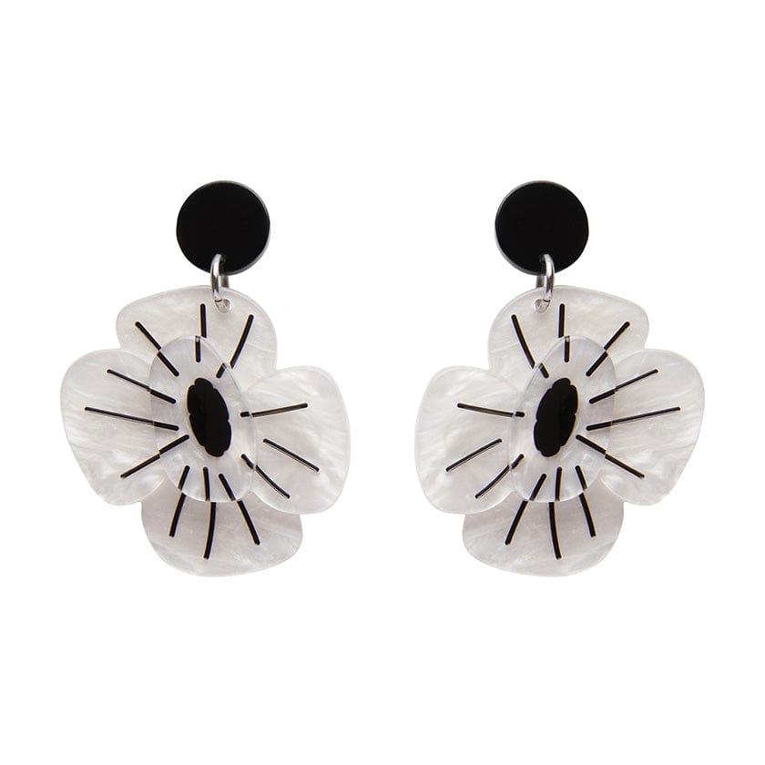 Erstwilder Remembrance Poppy Drop Earrings AF1EG05