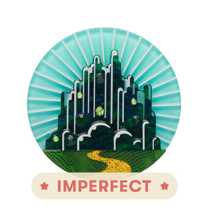 Erstwilder Emerald City Brooch (IMPERFECT) IP-AG1BH16