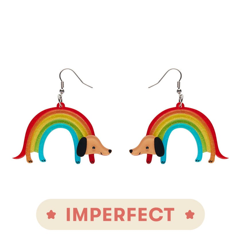 Erstwilder Rainbow Ruff Earrings (IMPERFECT) IP-AH1EG05
