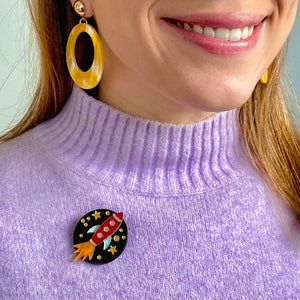 Erstwilder Blast Off! Mini Brooch AJ1MN04