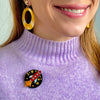 Blast Off! Mini Brooch