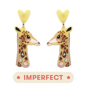 Erstwilder The Genteel Giraffe Earrings (IMPERFECT) IP-AK1EG03
