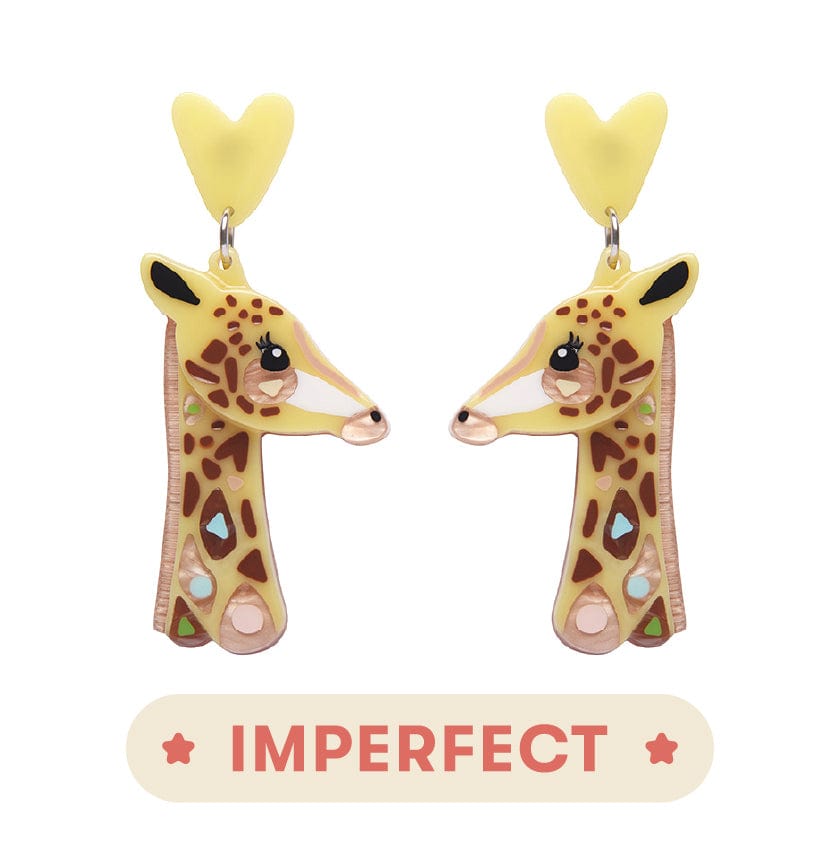 Erstwilder The Genteel Giraffe Earrings (IMPERFECT) IP-AK1EG03