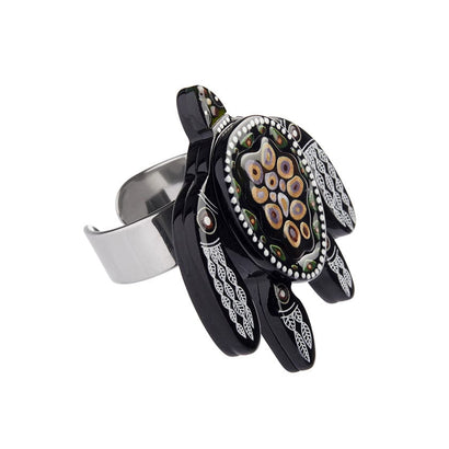 Erstwilder The Turtle 'Bungadu' Ring AL1RG03 L