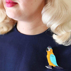 Erstwilder Corey the Macaw Brooch BH6673-6030