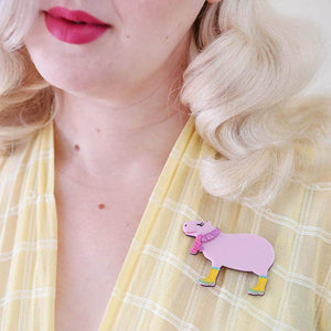Erstwilder Sara the Capybara Brooch BH6677-5060