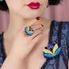 Erstwilder The Blue Lotus Brooch AM1BH02