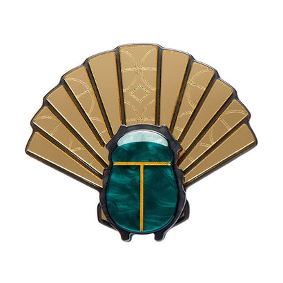 Erstwilder The Heart of Egypt Scarab Brooch AM1BH03