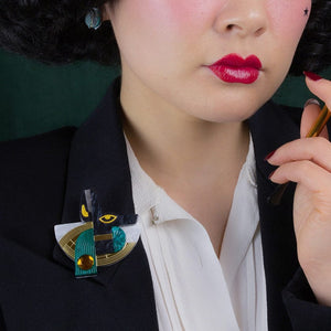 Erstwilder Master of Secrets Anubis Brooch AM1BH10