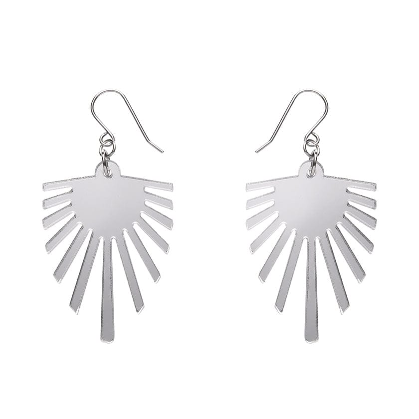 Erstwilder Ray of Sun Mirror Drop Earrings - Silver AM1EE04