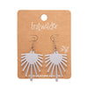 Ray of Sun Mirror Drop Earrings - Silver