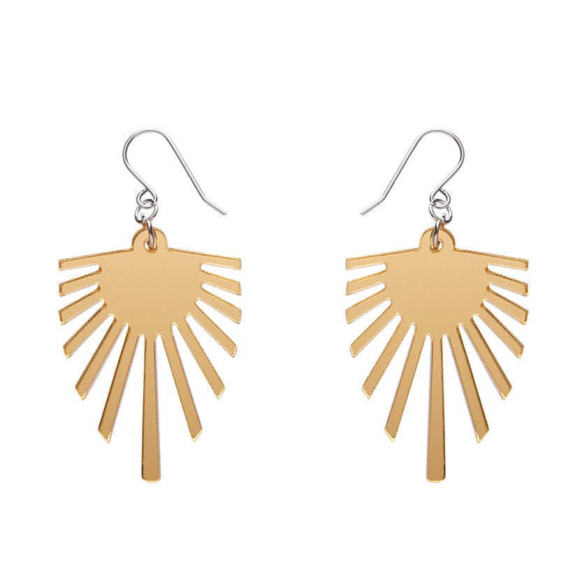Erstwilder Ray of Sun Mirror Drop Earrings - Gold AM1EE03