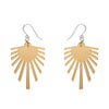 Ray of Sun Mirror Drop Earrings - Gold