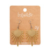 Ray of Sun Mirror Drop Earrings - Gold
