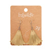 Lotus Mirror Drop Earrings - Gold