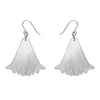 Lotus Mirror Drop Earrings - Silver
