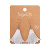 Lotus Mirror Drop Earrings - Silver