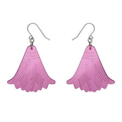 Erstwilder Lotus Mirror Drop Earrings - Pink AM1EE08