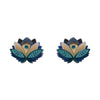 The Blue Lotus Stud Earrings