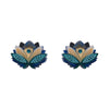 The Blue Lotus Stud Earrings