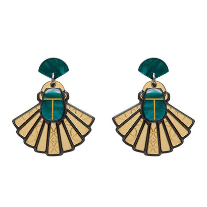 Erstwilder The Heart of Egypt Scarab Drop Earrings AM1EG03
