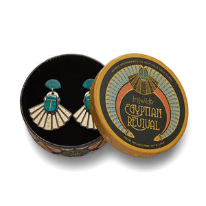 Erstwilder The Heart of Egypt Scarab Drop Earrings AM1EG03