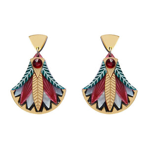 Erstwilder Gift of the Nile Papyrus Drop Earrings AM1EG06