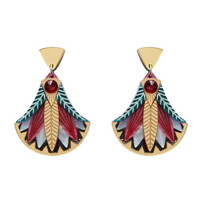 Erstwilder Gift of the Nile Papyrus Drop Earrings AM1EG06