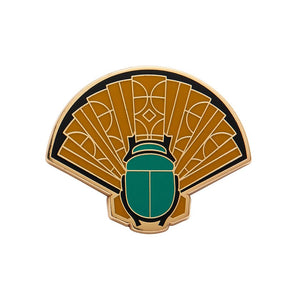 Erstwilder The Heart of Egypt Scarab Enamel Pin AM1EP07