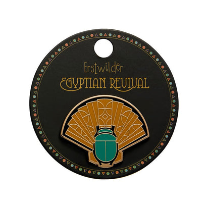 Erstwilder The Heart of Egypt Scarab Enamel Pin AM1EP07